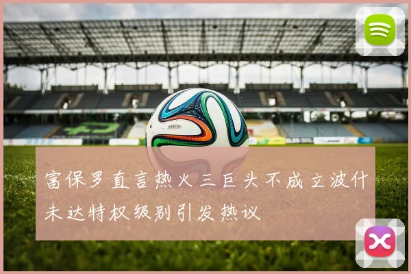 富保罗直言热火三巨头不成立波什未达特权级别引发热议